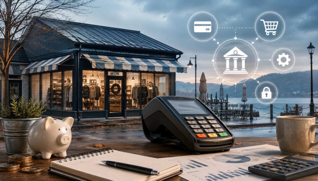 Merchant account and payment terminal during the off-season