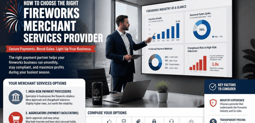 Choosing a Fireworks Merchant Services Provider